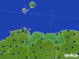 鳥取県のアメダス実況(日照時間)(2015年01月15日)