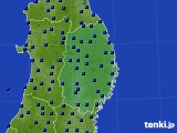 2015年01月15日の岩手県のアメダス(日照時間)