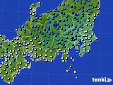 関東・甲信地方のアメダス実況(気温)(2015年01月15日)