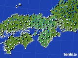 近畿地方のアメダス実況(気温)(2015年01月15日)