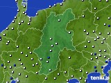 長野県のアメダス実況(風向・風速)(2015年01月15日)