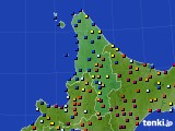2015年01月16日の道北のアメダス(日照時間)