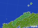 2015年01月16日の島根県のアメダス(気温)