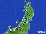 東北地方のアメダス実況(降水量)(2015年01月17日)