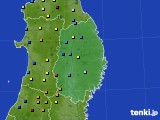 岩手県のアメダス実況(積雪深)(2015年01月17日)