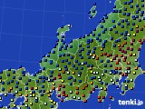 2015年01月17日の北陸地方のアメダス(日照時間)