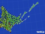 道東のアメダス実況(日照時間)(2015年01月17日)