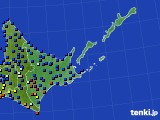 道東のアメダス実況(日照時間)(2015年01月17日)