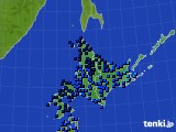 北海道地方のアメダス実況(気温)(2015年01月17日)