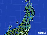 2015年01月17日の東北地方のアメダス(気温)