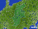 長野県のアメダス実況(風向・風速)(2015年01月17日)