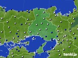 兵庫県のアメダス実況(風向・風速)(2015年01月17日)