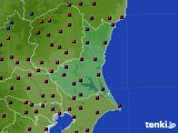 茨城県のアメダス実況(日照時間)(2015年01月18日)