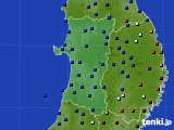 秋田県のアメダス実況(日照時間)(2015年01月18日)