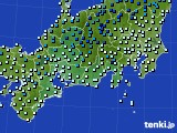 東海地方のアメダス実況(気温)(2015年01月18日)