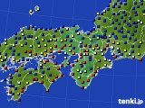 近畿地方のアメダス実況(日照時間)(2015年01月19日)