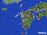 九州地方のアメダス実況(日照時間)(2015年01月19日)