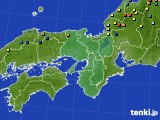 近畿地方のアメダス実況(積雪深)(2015年01月20日)