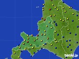 2015年01月20日の道央のアメダス(積雪深)