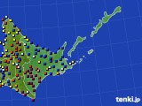 道東のアメダス実況(日照時間)(2015年01月20日)