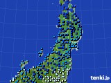 2015年01月20日の東北地方のアメダス(気温)