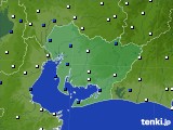 愛知県のアメダス実況(風向・風速)(2015年01月20日)