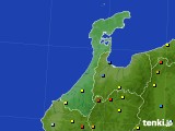 石川県のアメダス実況(積雪深)(2015年01月21日)