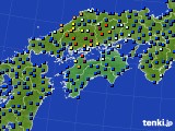 四国地方のアメダス実況(日照時間)(2015年01月21日)
