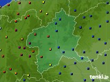 群馬県のアメダス実況(日照時間)(2015年01月21日)