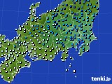 関東・甲信地方のアメダス実況(気温)(2015年01月21日)