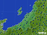 新潟県のアメダス実況(気温)(2015年01月21日)