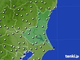 茨城県のアメダス実況(風向・風速)(2015年01月21日)