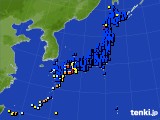 アメダス実況(日照時間)(2015年01月22日)