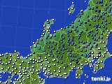 2015年01月22日の北陸地方のアメダス(気温)