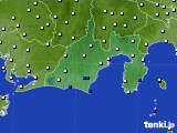 2015年01月22日の静岡県のアメダス(風向・風速)