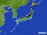 アメダス実況(積雪深)(2015年01月23日)