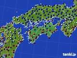 四国地方のアメダス実況(日照時間)(2015年01月23日)