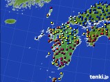 九州地方のアメダス実況(日照時間)(2015年01月23日)
