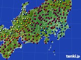 関東・甲信地方のアメダス実況(日照時間)(2015年01月24日)