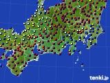 2015年01月24日の東海地方のアメダス(日照時間)