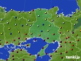 兵庫県のアメダス実況(日照時間)(2015年01月24日)