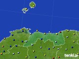 2015年01月24日の鳥取県のアメダス(日照時間)