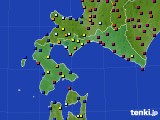 2015年01月24日の道南のアメダス(日照時間)