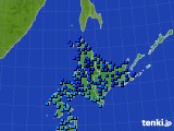 北海道地方のアメダス実況(気温)(2015年01月24日)