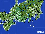 東海地方のアメダス実況(気温)(2015年01月24日)