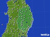 岩手県のアメダス実況(風向・風速)(2015年01月24日)