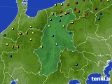長野県のアメダス実況(積雪深)(2015年01月25日)