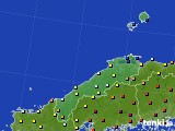 島根県のアメダス実況(日照時間)(2015年01月25日)