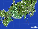 東海地方のアメダス実況(風向・風速)(2015年01月26日)