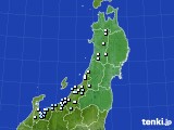 東北地方のアメダス実況(降水量)(2015年01月27日)